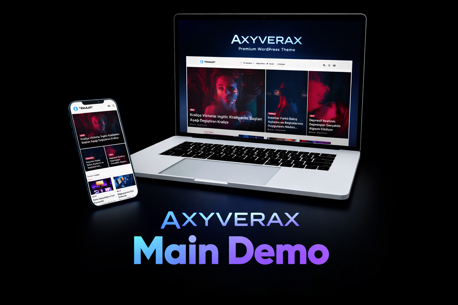 AxyveraX Wordpress Blog / Haber Teması