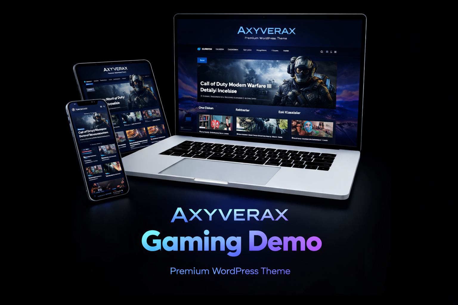 AxyveraX Wordpress Game / Gaming Teması